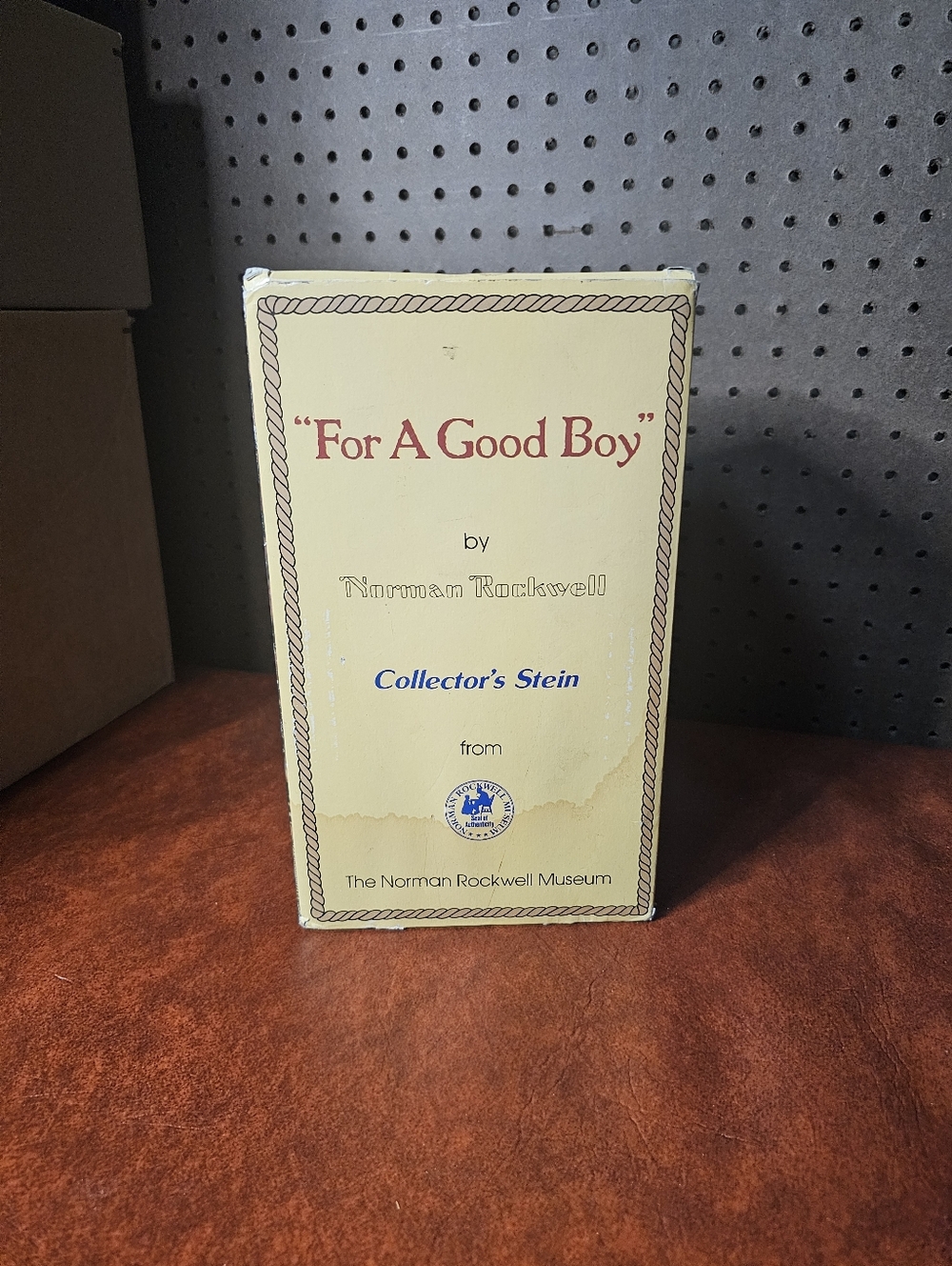 "For A Good Boy" Collector's Stein Box - Norman Rockwell